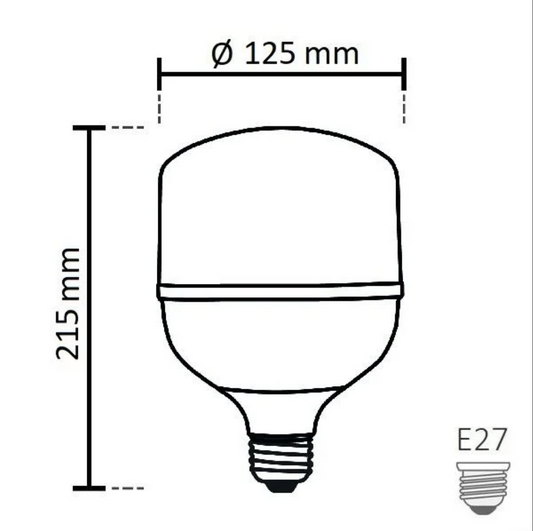 NOAS 50W (350W) LED-Glühbirne Typ TORCH, Kaltweiß / 6500K, 4290 Lm, YL95-5001