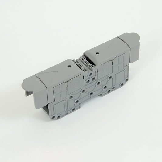 ONKA 95mm2 M8 Schraubschienenverbinder Reihenklemme mit Schutzkappe, grau, 1030059