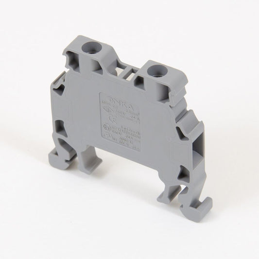 ONKA 1,5mm2 Schraubklemmleiste DIN-Schienen-Klemme 2-adrig grau, 1010002
