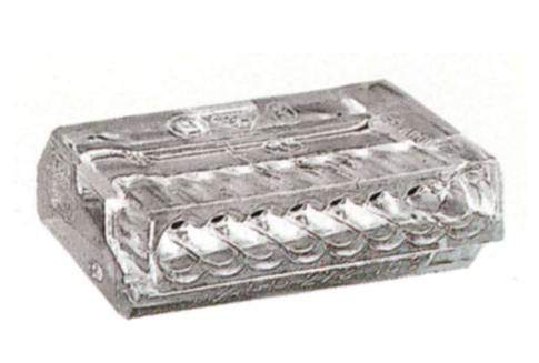 Transparent cable connector push-in 2.5 mm², 8-pole