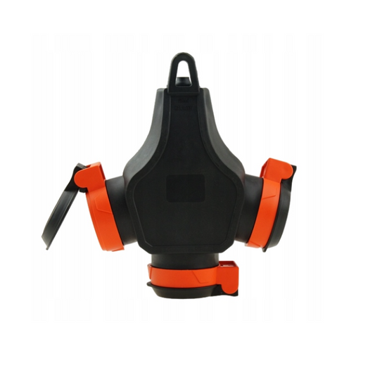 French rubber T-branch with 3 sockets 3WHS-E
