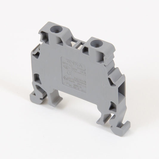ONKA 2,5mm2 Schraubklemmleiste DIN-Schienen-Klemme 2-adrig grau, 1010012