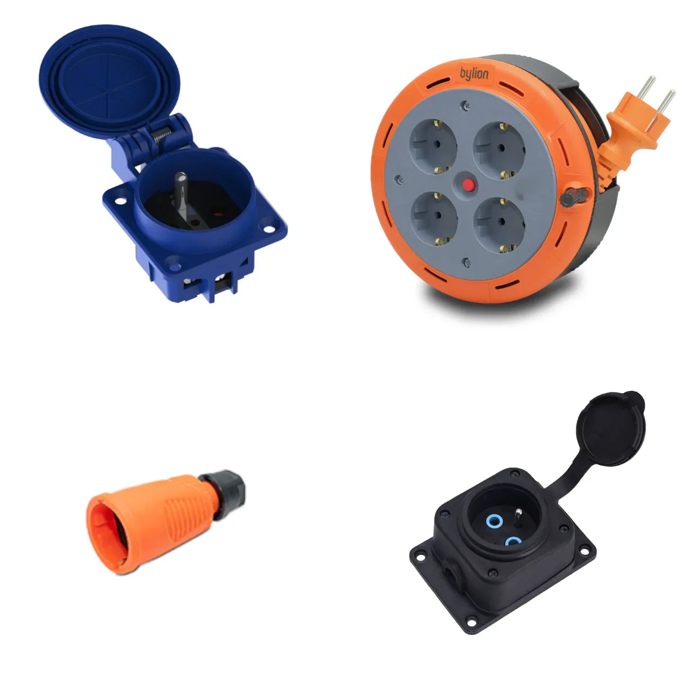 Steckdosen, Stecker und Verlängerungskabel