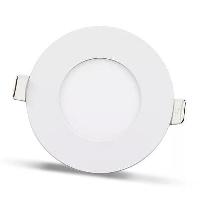 2 Pieces - Round LED Panels 3W / 270Lm Warm White Circular Recessed (Including Power Supply) 3200K YL10-0301
