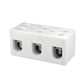 ONKA 25mm2 / 3-Coil Steatite / Ceramic / Porcelain Plug - PORCELAIN TERMINAL BLOCK, 1070013