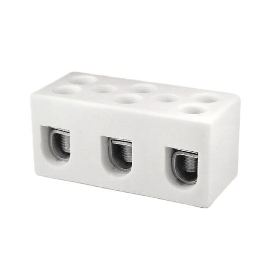 ONKA 25mm2 / 3-Coil Steatit / Keramik / Porzellan Stecker - PORCELAIN TERMINAL BLOCK, 1070013