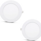 2 pieces - SLIM LED panel white / 4000K 18W / 1620Lm round recessed round (incl. power supply) 4000K YL10-1807