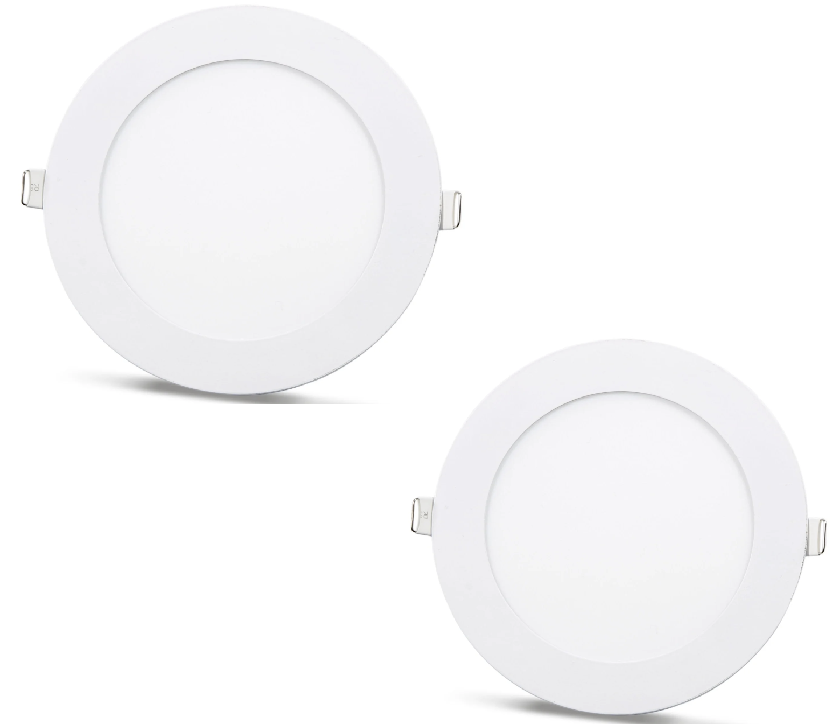 2 pieces - SLIM LED panel white / 4000K 18W / 1620Lm round recessed round (incl. power supply) 4000K YL10-1807