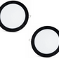 2 Pieces - SLIM LED Panel Black Frame Cool White / 6500K 18W / 1620Lm Round Recessed (Incl. Power Supply) 6500K YL10-1800-S