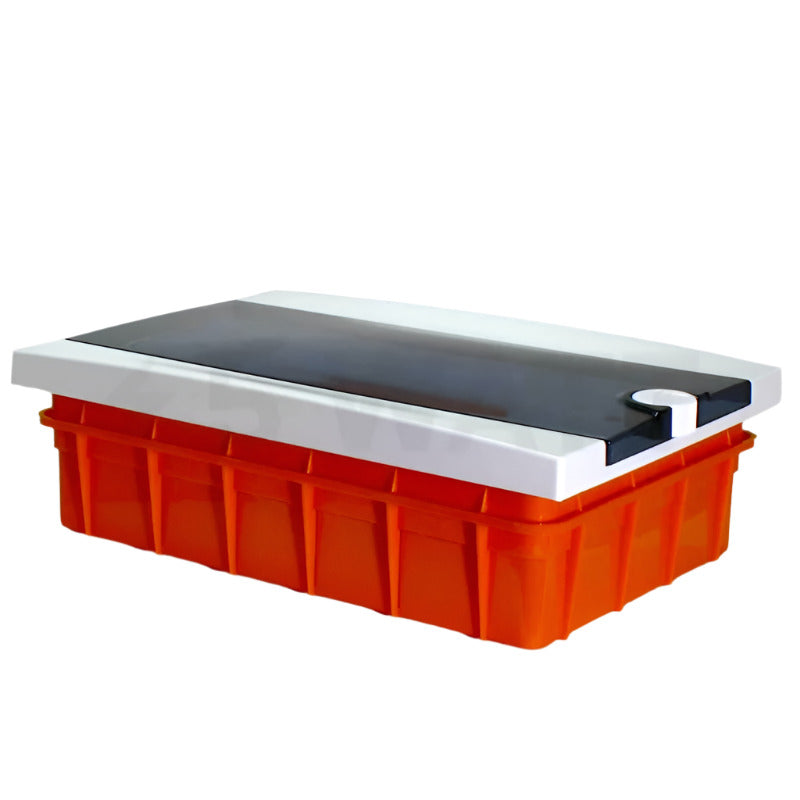 ARS Modularer Schaltschrank 16 MOD (16 Sicherungen), Kunststoff-Unterputz-Schaltschrank, transparente Tür IP40, 346125