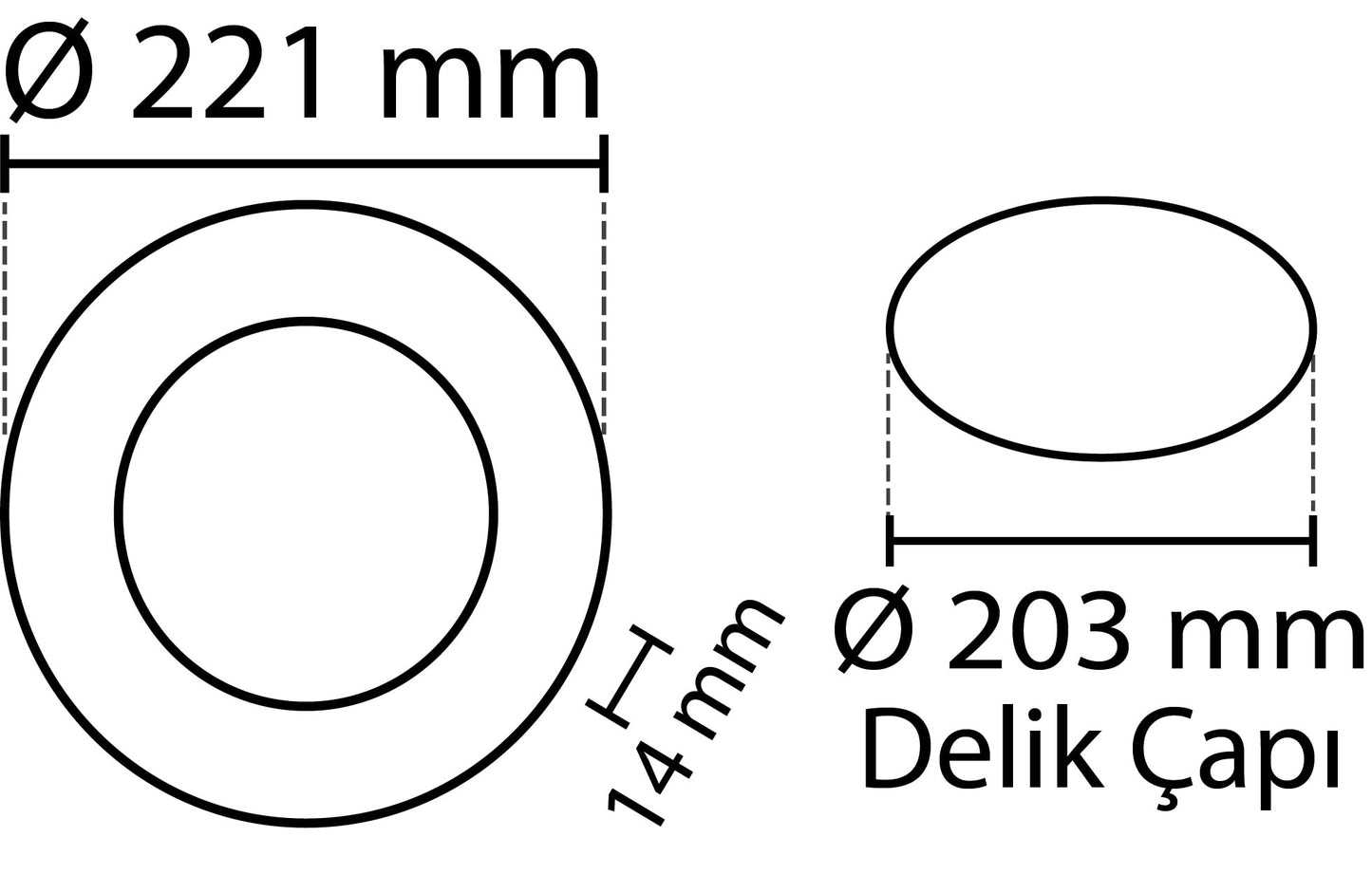 2 pieces - SLIM LED panel white / 4000K 18W / 1620Lm round recessed round (incl. power supply) 4000K YL10-1807