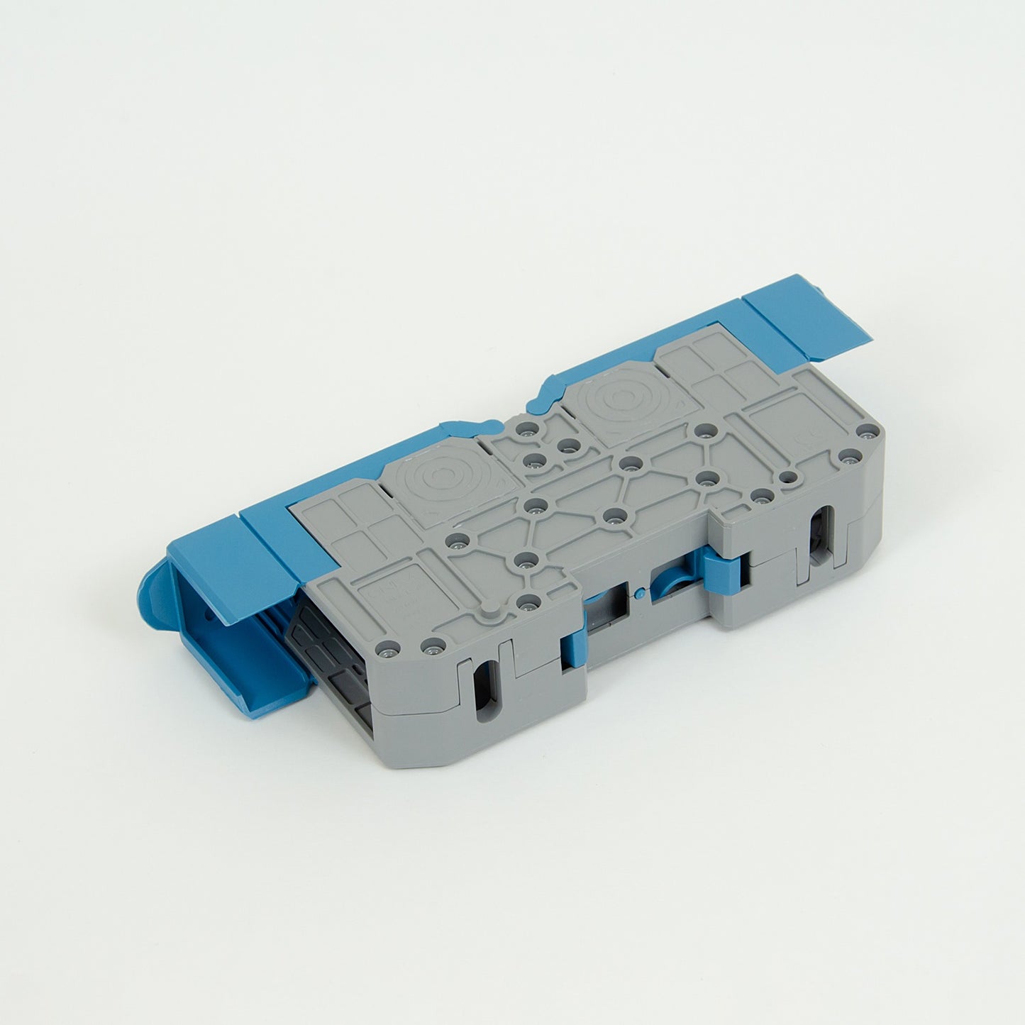 ONKA 70mm2 M8 Schraubschienenverbinder Reihenklemme mit Schutzkappe, blau, 1030048
