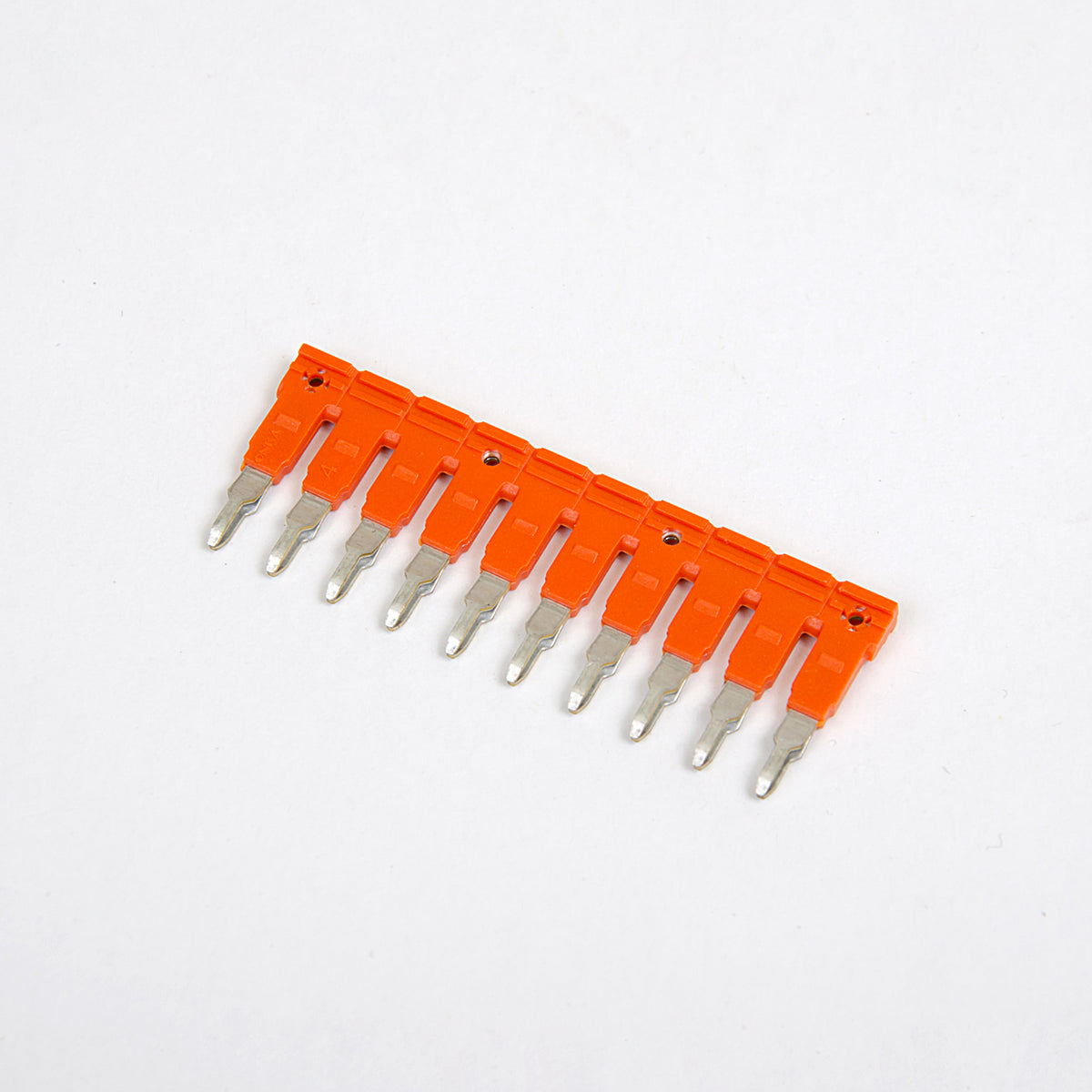 ONKA 4/10 Pluggable 10-pin bridge piece, insulated, universal (for spring and screw terminals 4mm2), 1060114