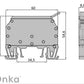 ONKA 6mm2 Schraubanschluss-Sicherungsklemme (Sicherung nicht enthalten) grau, 1010241