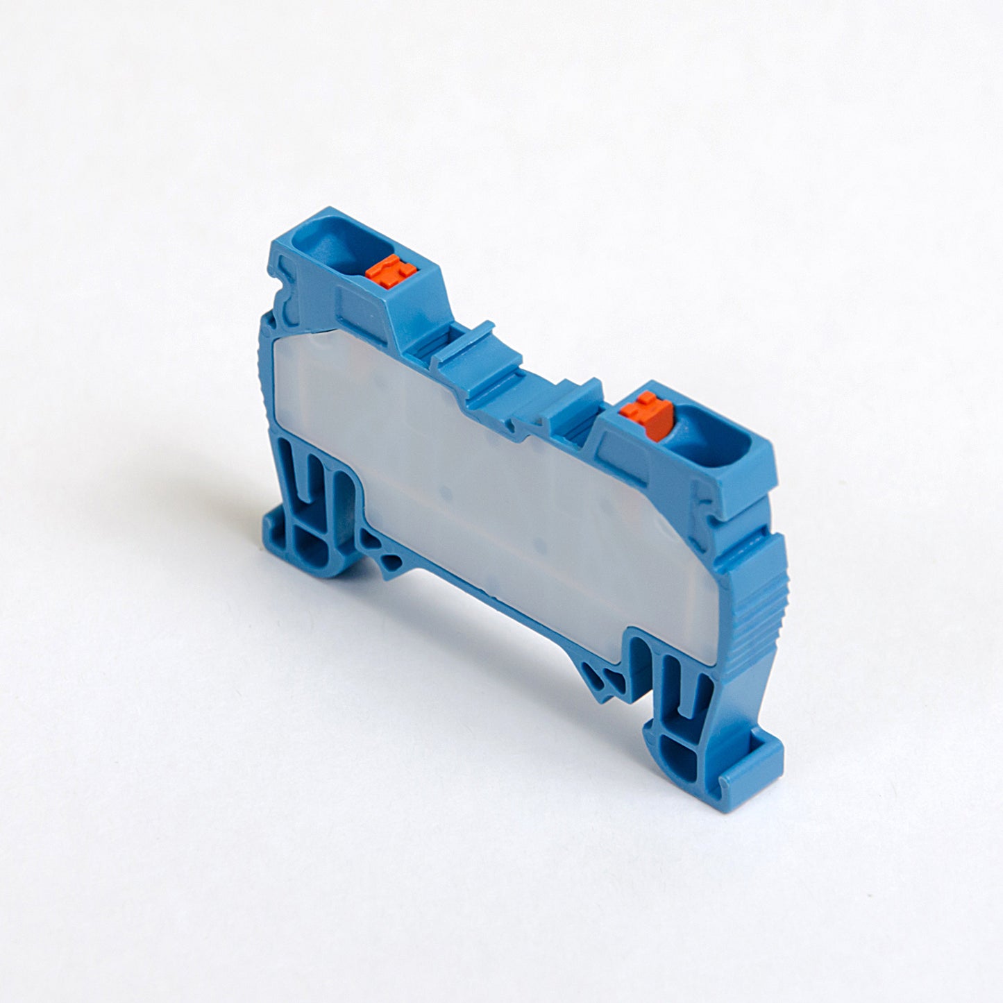 ONKA 4mm2 Spring Strip Clamp Block DIN Rail Terminal 2-wire blue, 1020027