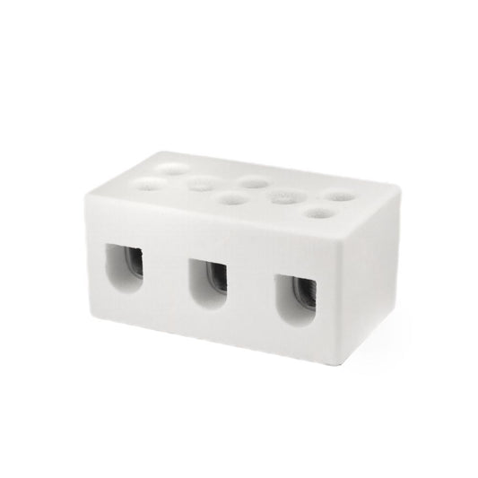 ONKA 2.5-4mm2 / 3-Schienen Steatit / Keramik / Porzellan Stecker - PORCELAIN TERMINAL BLOCK, 1070003