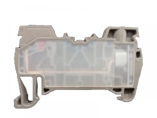 ONKA 2,5mm2 Hybrid-Schraub-/Federschienen-Klemmenblock Klemmenblock DIN-Schienen-Klemmenblock 2-adrig grau, 1040002