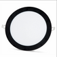 2 Pieces - SLIM LED Panel Black Frame Cool White / 6500K 18W / 1620Lm Round Recessed (Incl. Power Supply) 6500K YL10-1800-S