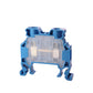 ONKA 4mm2 Schraubklemmleiste DIN-Schienen-Klemme 2-adrig blau, 1010025