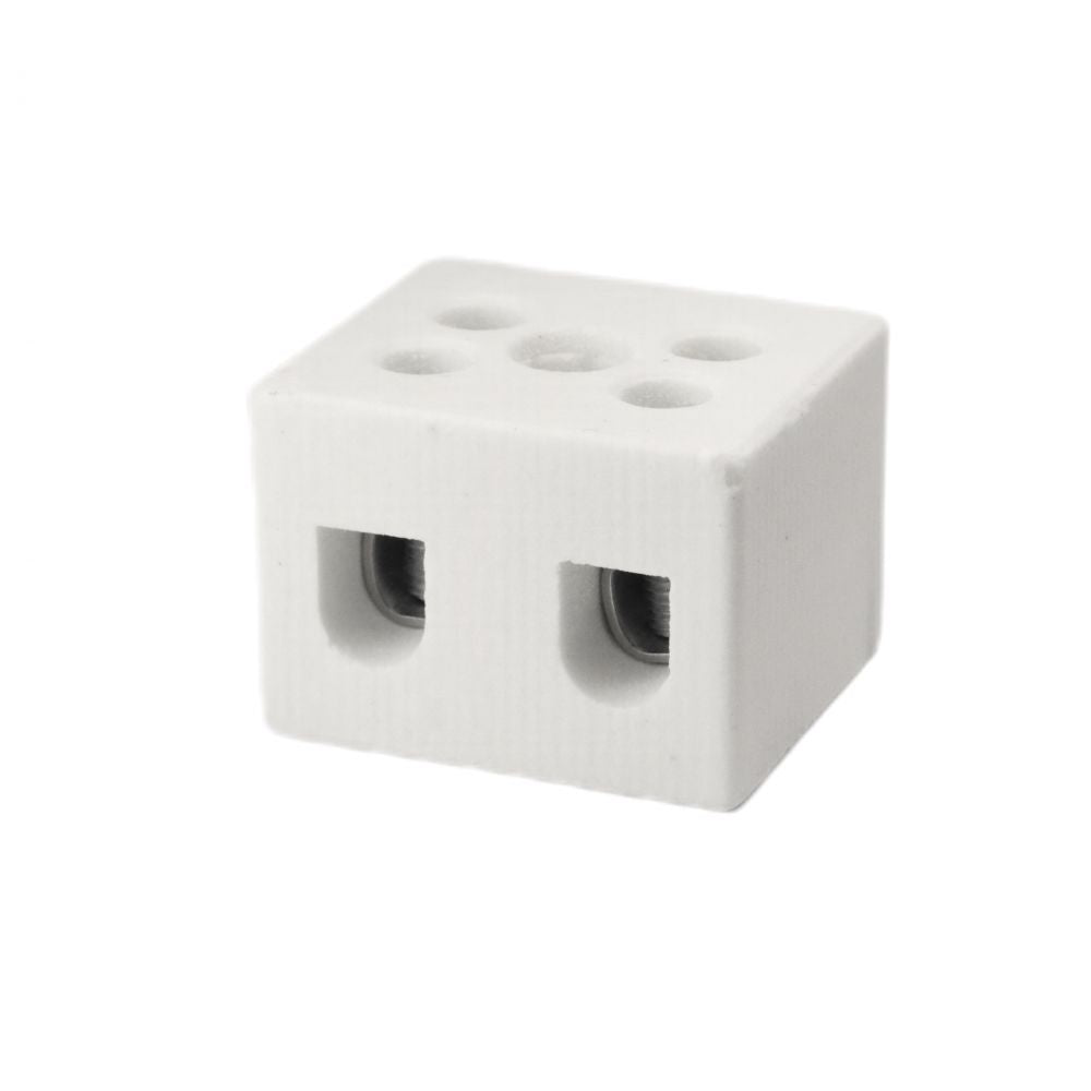 ONKA 0.75-1.5mm2 / 2-wire Connector made of Steatite / Ceramic / Porcelain - PORCELAIN TERMINAL BLOCK, 1070001