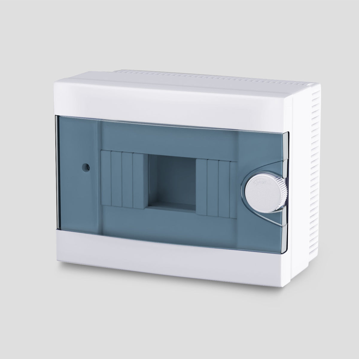ARS Modulare Schaltanlage 2-6 MOD (6 Sicherungen), Aufputz-Schaltschrank, Kunststoff, transparente Tür IP40, 341212