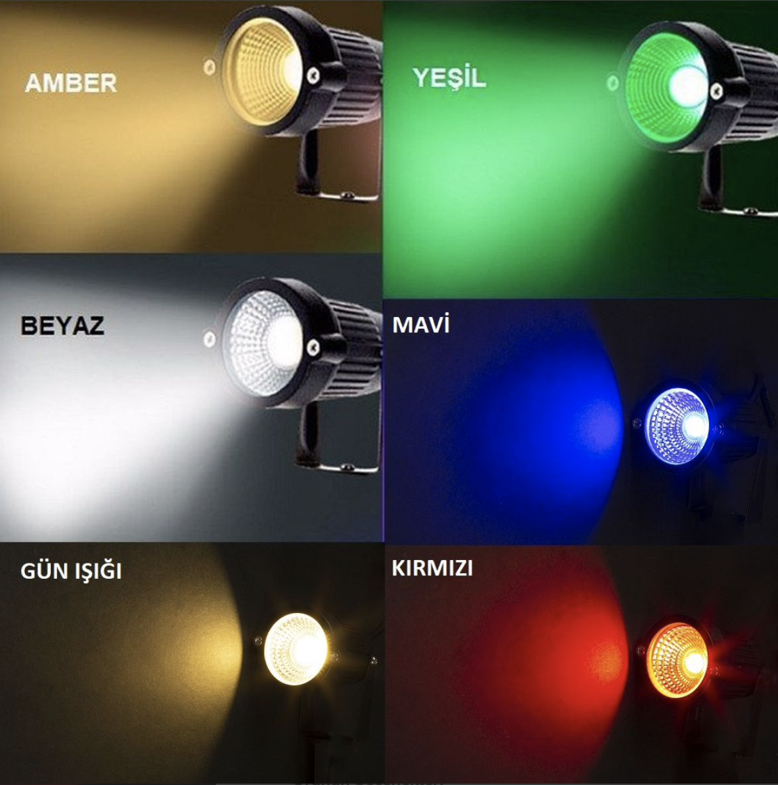 NOAS cold white garden light spotlight recessed floor LED post 5W 450Lm 6500K YL74-0501