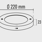 Slim LED 20W Slim Deckenleuchte mit PIR-Bewegungssensor rund kaltweiß / 6500K YL14-1810