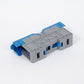 ONKA 50mm2 M8 Schraubschienenverbinder Reihenklemme mit Schutzkappe, blau, 1030034