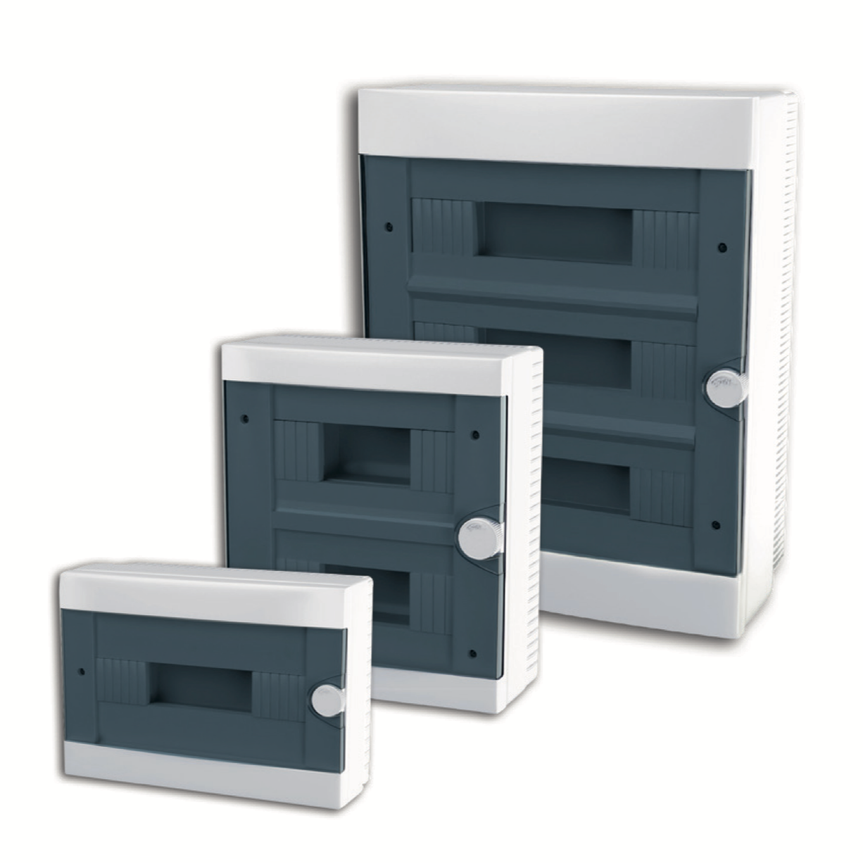 ARS modular switchgear 12 MOD (12 fuses), surface-mounted control cabinet, plastic, transparent door IP40, 341218