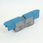 ONKA 150mm2 M12 Schraubsteckverbinder Reihenklemme mit Schutzkappe, blau, 1030091