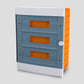 ARS Modularer Schaltschrank 36 MOD (36 Sicherungen), Kunststoff-Unterputz-Schaltschrank, transparente Tür IP40, 347415