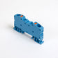 ONKA 6mm2 female terminal block DIN rail terminal 2-wire blue, 1020037