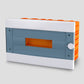 ARS Modularer Schaltschrank 16 MOD (16 Sicherungen), Kunststoff-Unterputz-Schaltschrank, transparente Tür IP40, 346125