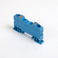 ONKA 6mm2 female terminal block DIN rail terminal 2-wire blue, 1020037