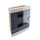 ARS Modulare Schaltanlage 16 MOD (16 Sicherungen), Kunststoff-Unterputz-Schaltschrank, transparente Tür IP40, 341206