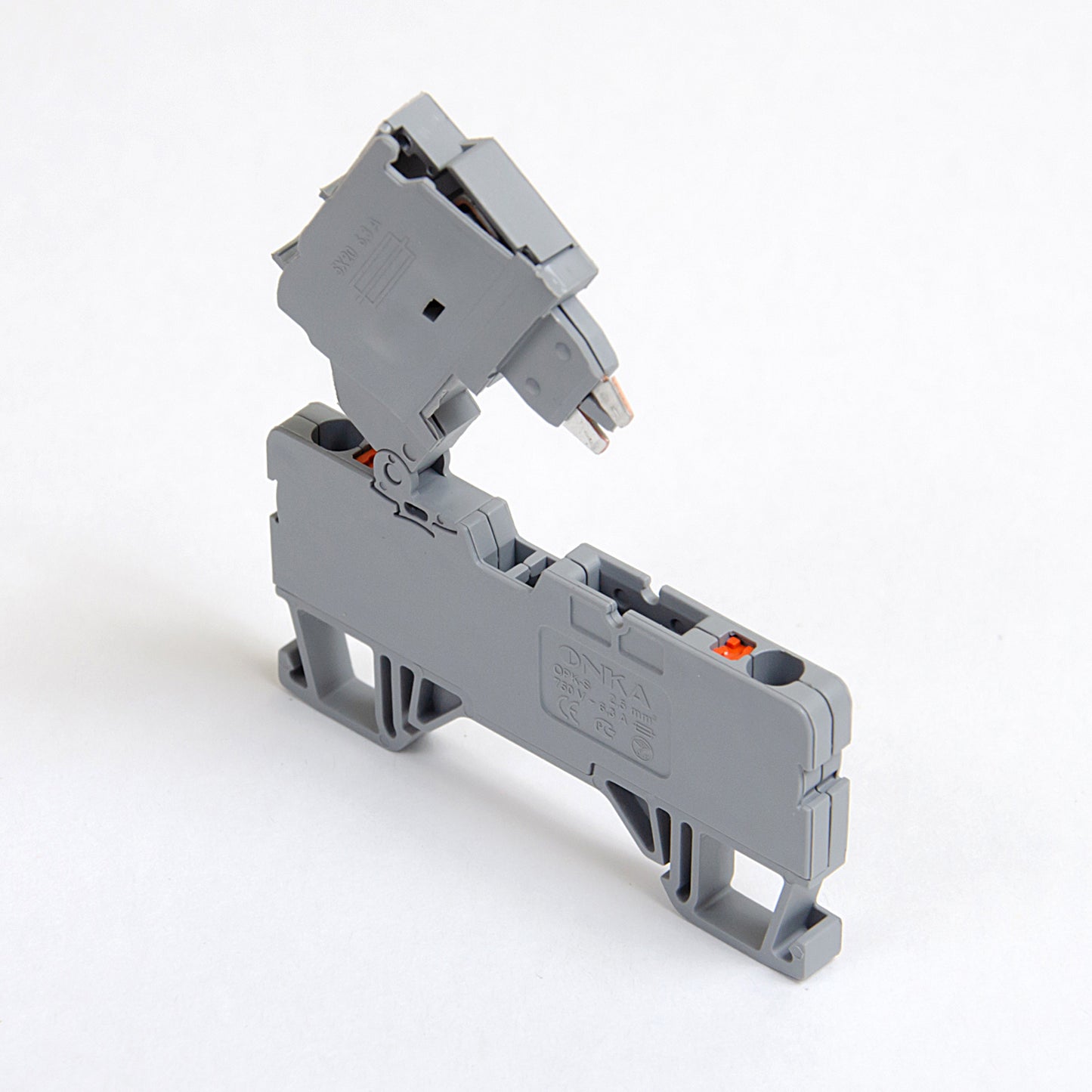 ONKA 2.5mm2 screw terminal fuse clamp (fuse not included) gray, 1020223