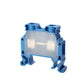ONKA 6mm2 Schraubklemmleiste DIN-Schienen-Klemme 2-adrig blau, 1010035