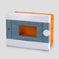 ARS Modulare Schaltanlage 9 MOD (9 Sicherungen), Kunststoff-Unterputz-Schaltschrank, transparente Tür IP40, 341215