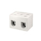 ONKA 25mm2 2-pole Steatite / Porcelain / Ceramic Connector, 2-pole Fitting White