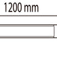 2pcs - 120 cm LED-Panel 40W IP20 Kaltweiß / 6500K Leuchte 3600Lm YL98-1200