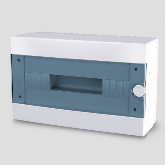 ARS modular switchgear 16 MOD (16 fuses), surface-mounted control cabinet, plastic, transparent door IP40, 346124