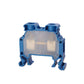 ONKA 10mm2 screw terminal block DIN rail terminal 2-wire blue, 1010045