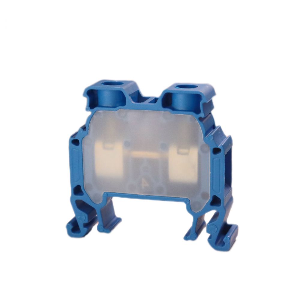 ONKA 10mm2 screw terminal block DIN rail terminal 2-wire blue, 1010045