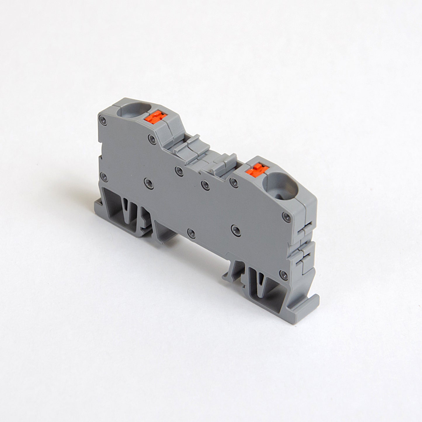 ONKA 10mm2 spring-loaded terminal block DIN rail terminal block 2-wire grey, 1020044