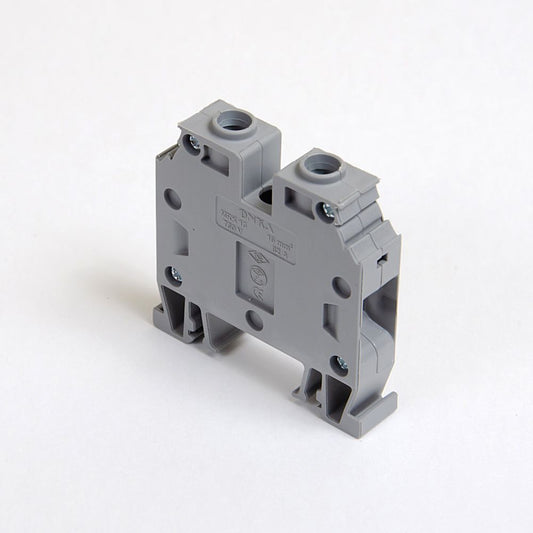 ONKA 16mm2 Schraubklemmleiste DIN-Schienen-Klemme 2-Leiter grau, 1010052