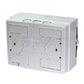 ARS modular switchgear 16 MOD (16 fuses), surface-mounted control cabinet, plastic, transparent door IP40, 346124