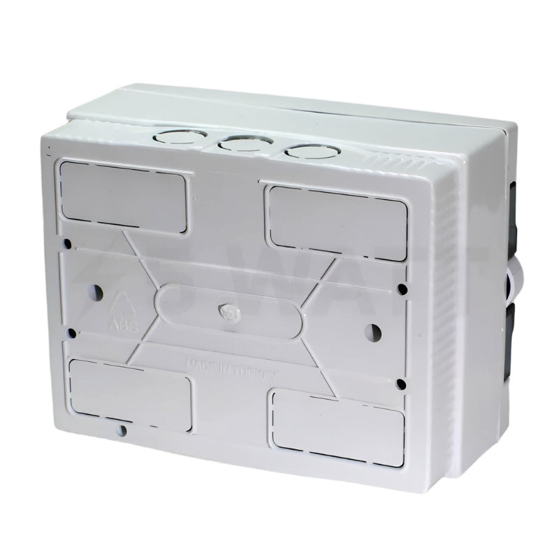 ARS modular switchgear 16 MOD (16 fuses), surface-mounted control cabinet, plastic, transparent door IP40, 346124