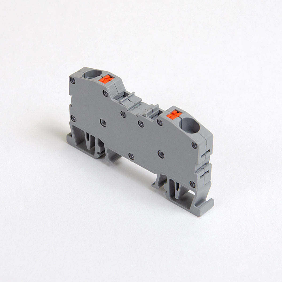 ONKA 6mm2 Spring Clamp Strip DIN Rail Terminal Strip 2-wire gray, 1020034