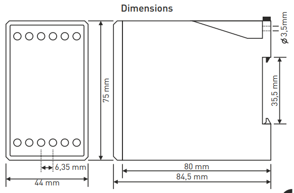 Digitales Überstromrelais mit 3×3-stelliger LED-Anzeige TRM-100