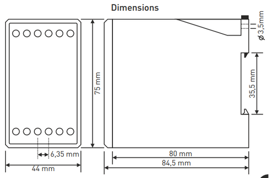 Digitales Überstromrelais mit 3×3-stelliger LED-Anzeige TRM-100